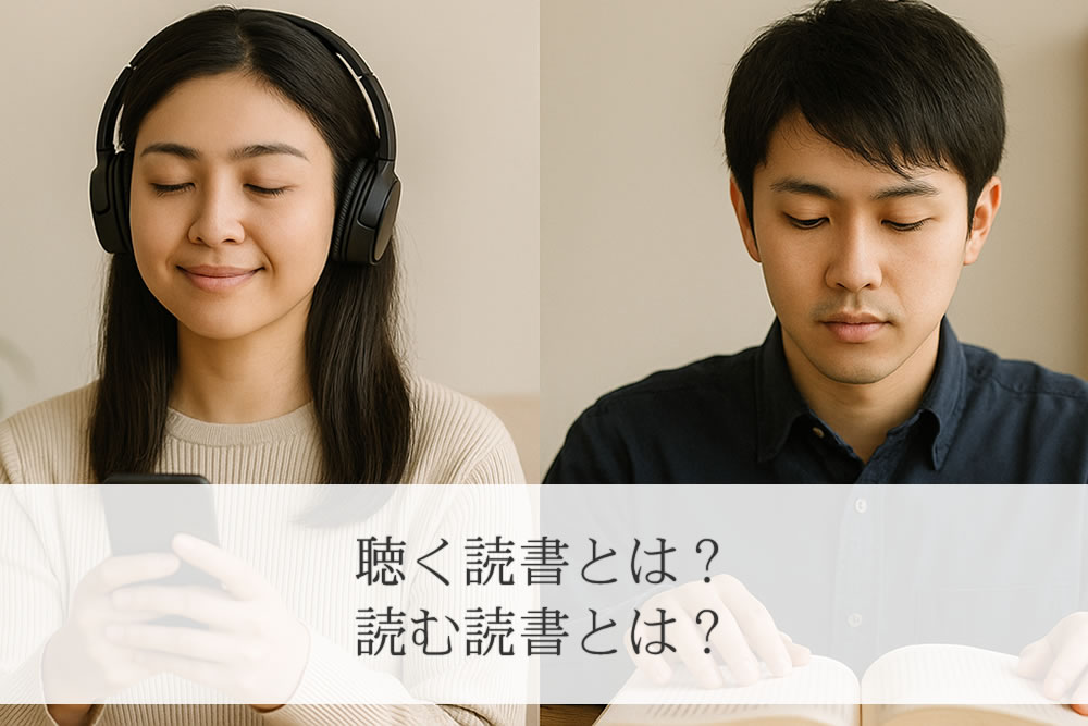 聴く読書する人と読む読書をする人