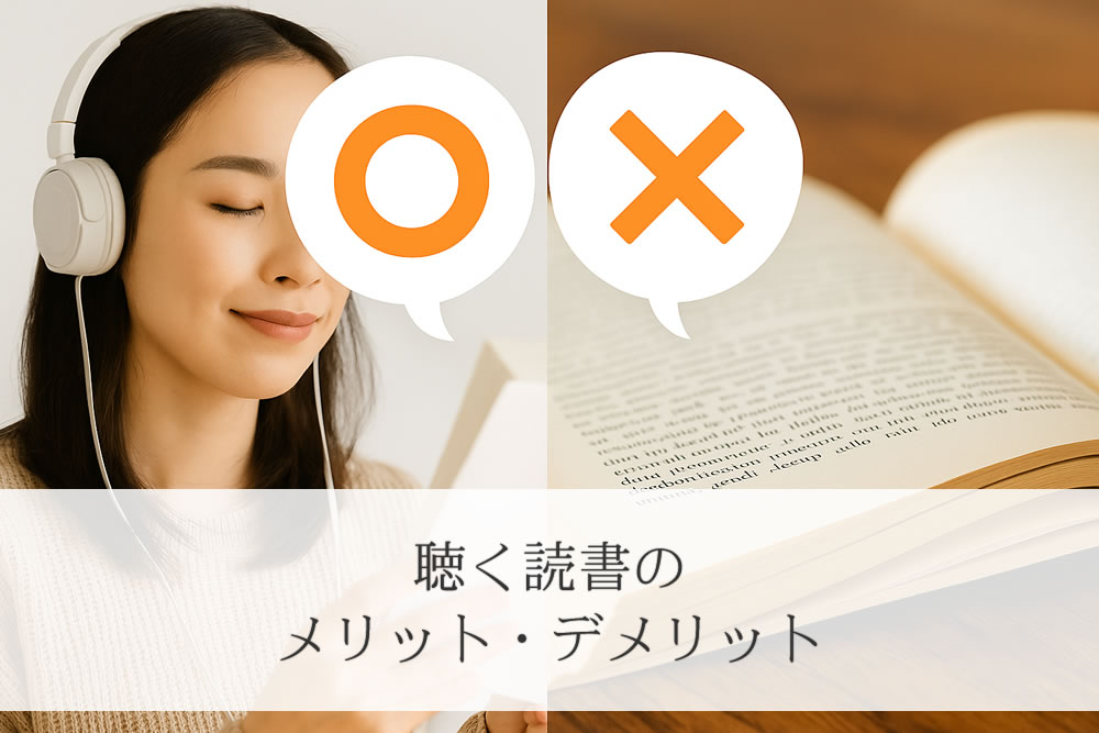 聴く読書のメリットとデメリットを語る人