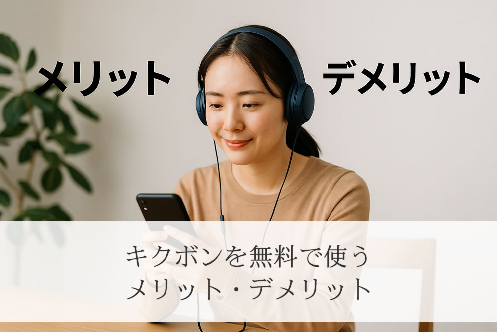 キクボン無料サービスのメリットとデメリットを感じる人