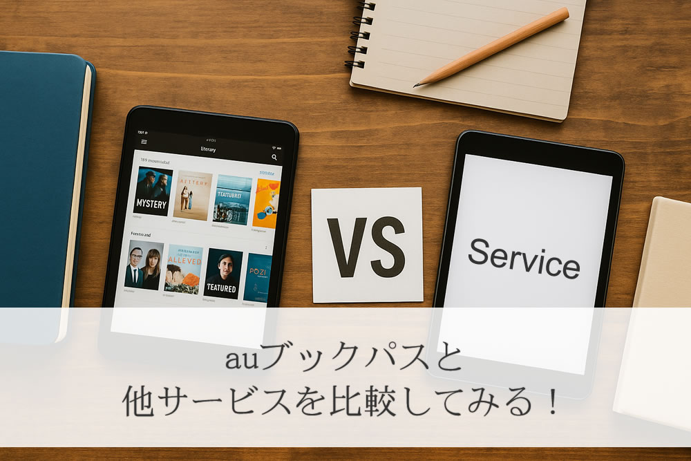 auブックパスと比較するサービスイメージ