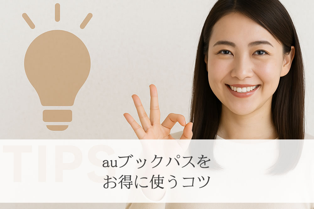 お得な使い方を説明する女性