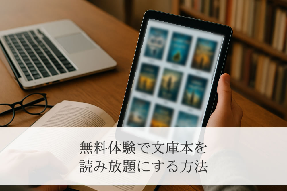 文庫本読み放題サイトのイメージ