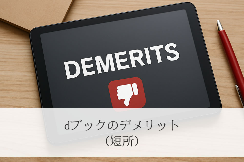 dブックのデメリットイメージ