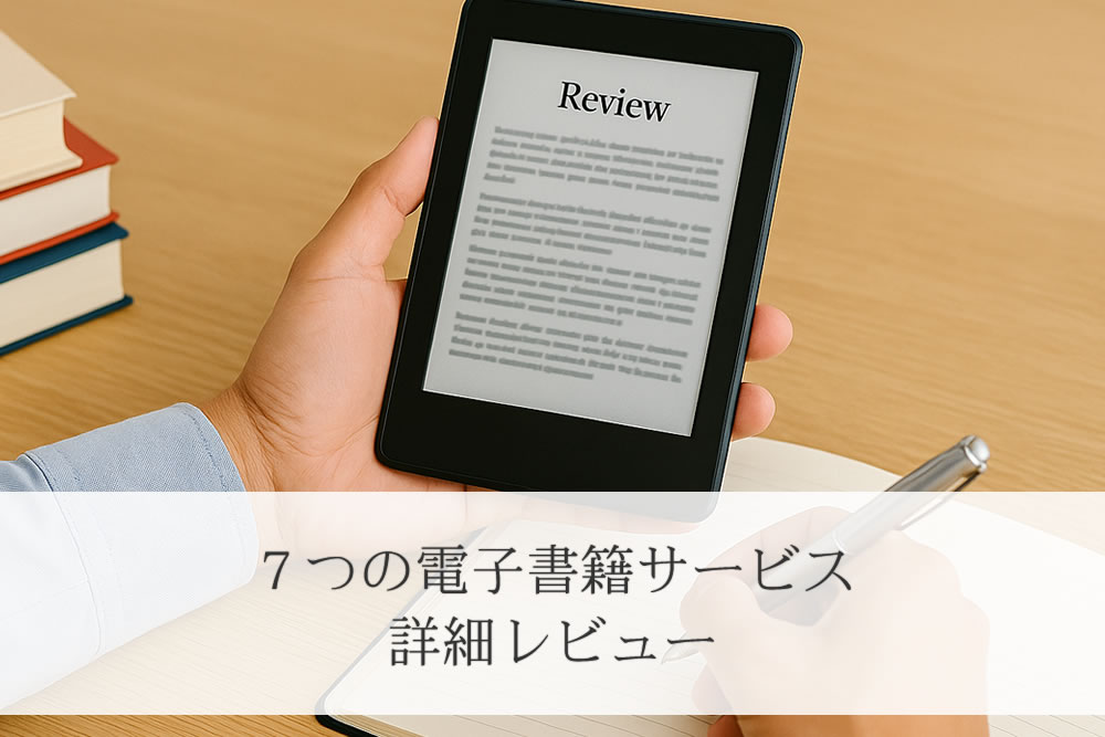 電子書籍サービスのレビュー画面イメージ
