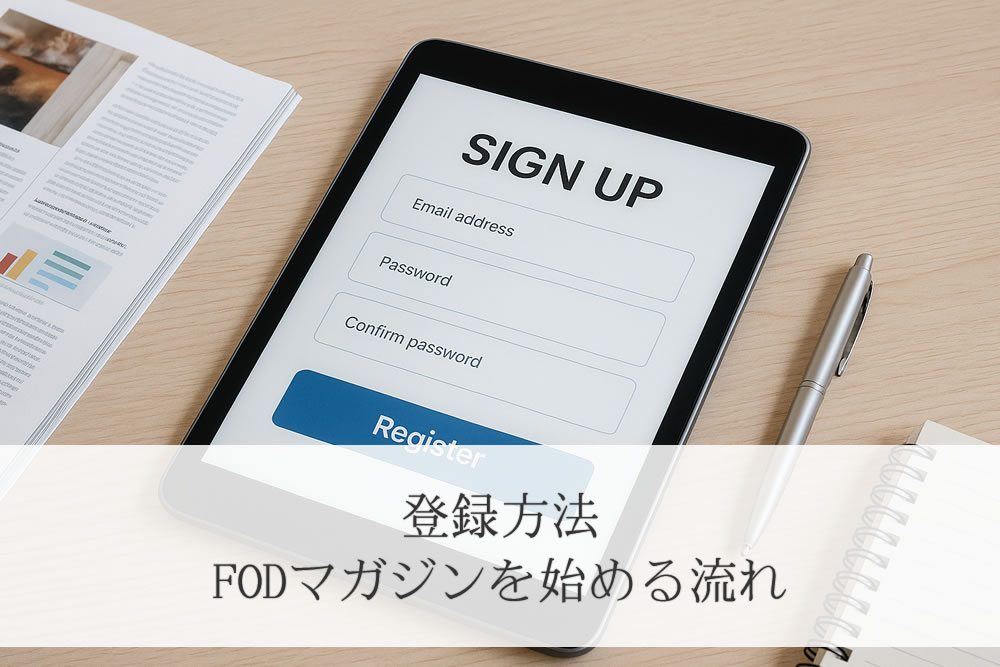 fodマガジンの登録ページイメージ