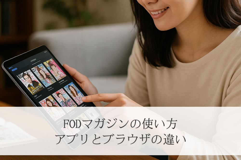 読みたい雑誌を選ぶ女性