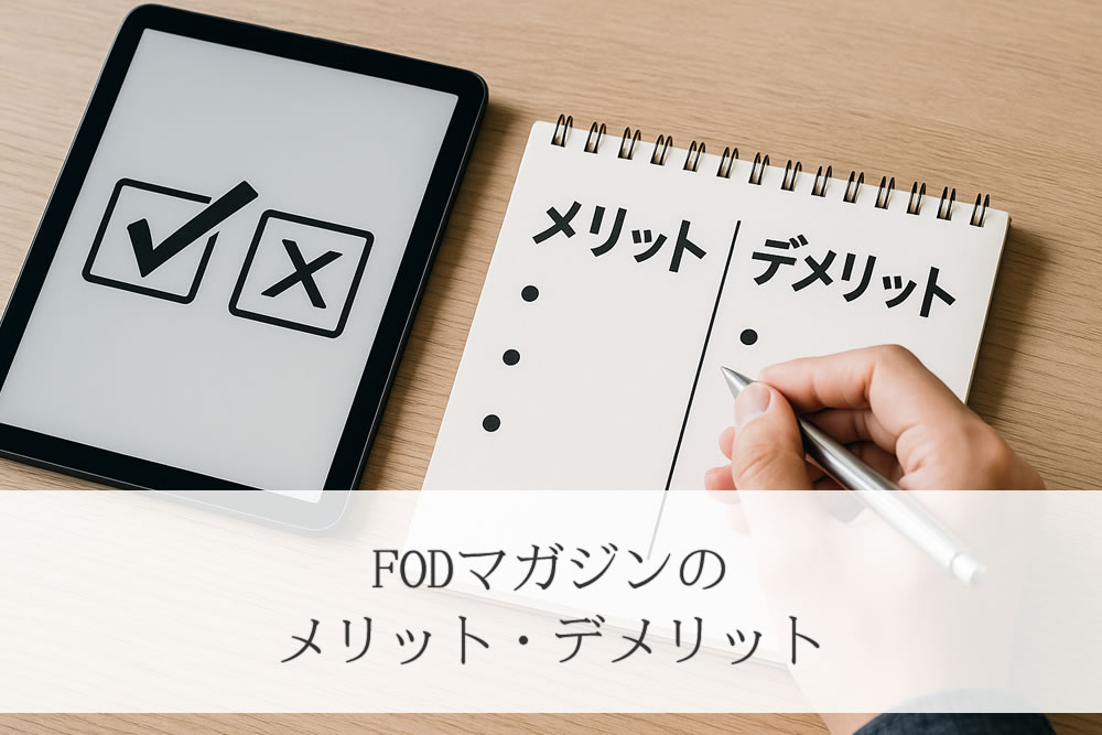 fodマガジンのメリットとデメリットをメモする手