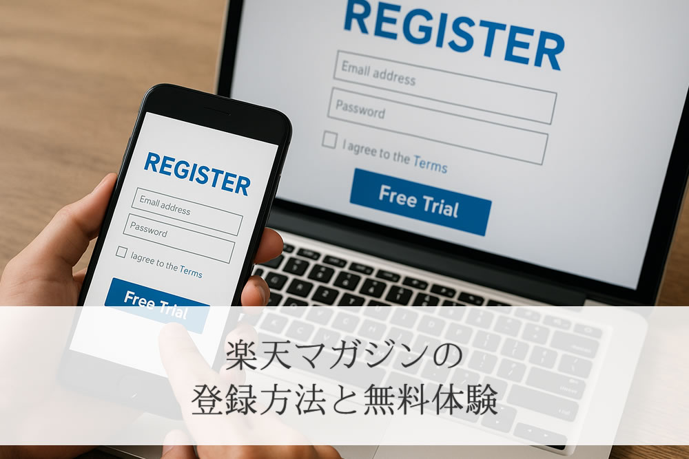 楽天マガジンの登録ページのイメージ