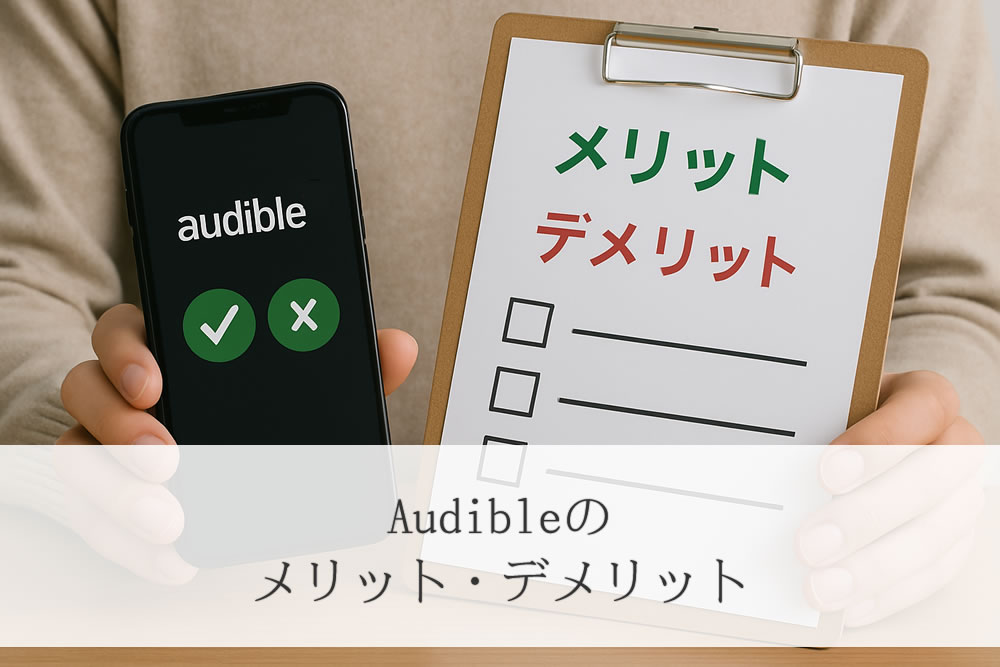 audibleのメリットデメリットのリスト