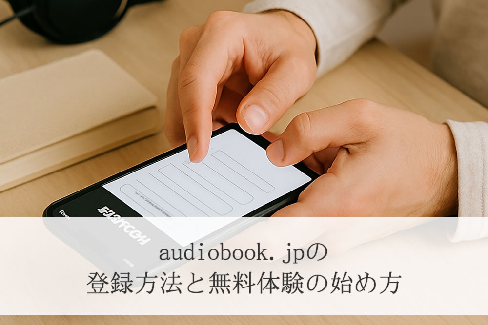 audiobook.jpでの登録作業中