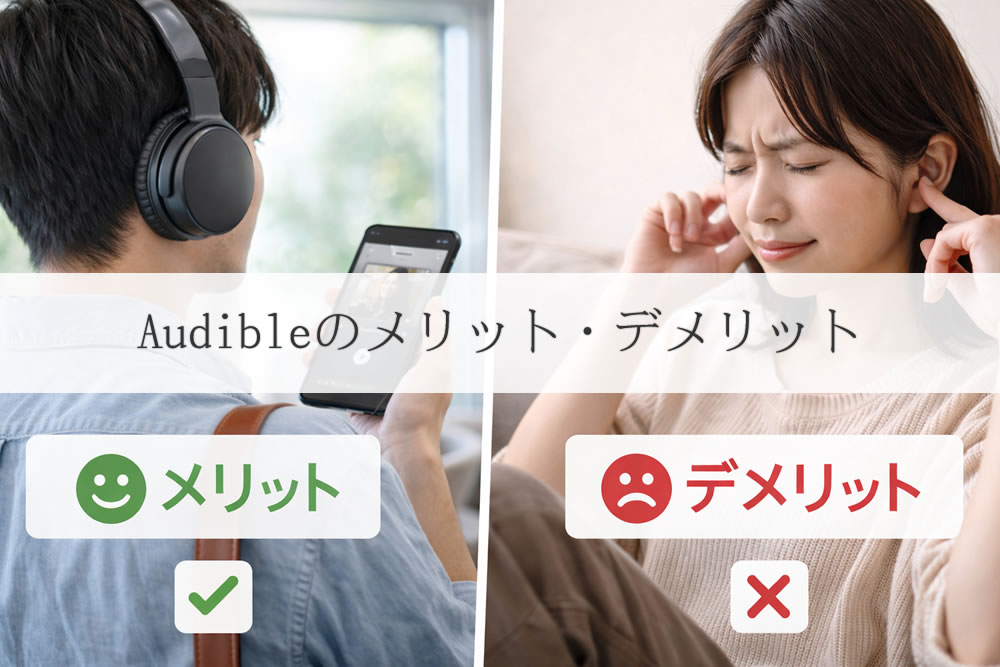 audibleのメリットとデメリットを感じている人