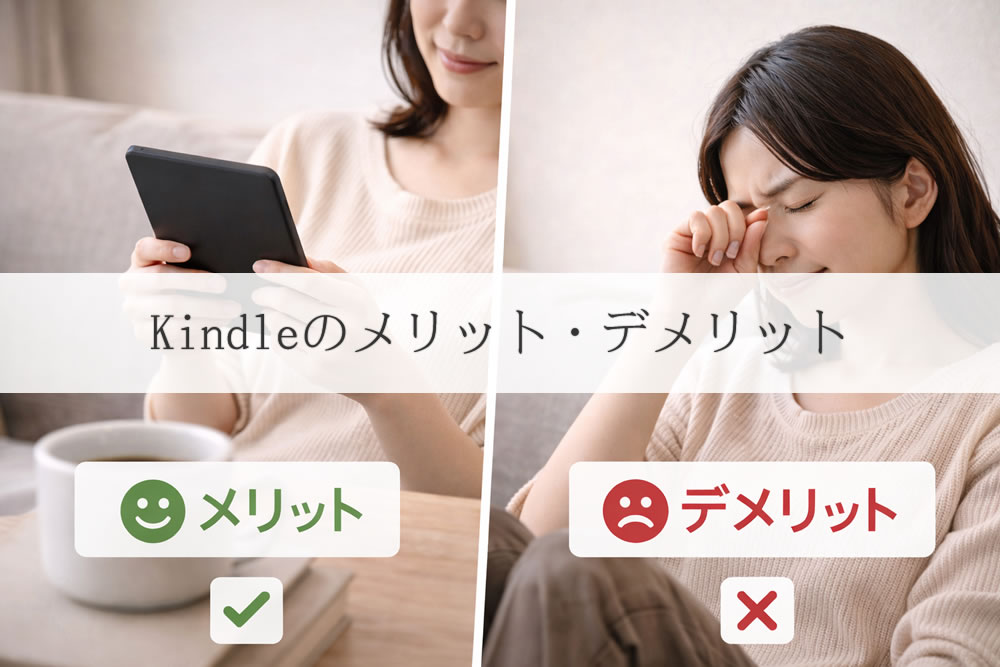 kindleのメリットとデメリットを感じている人