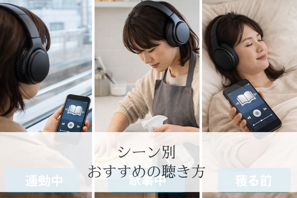 audibleを利用している場面