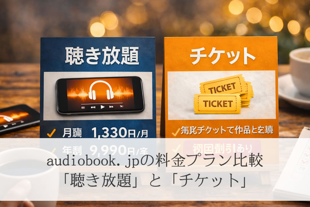 audiobook.jpの料金プランの特徴